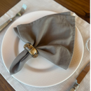 Kit 6 Guardanapos em Tecido Algodão 45 x 45 bainha Premium