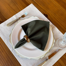 Kit 6 Guardanapos em Tecido Algodão 45 x 45 bainha Premium