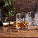 Jogo Copos Vidro Baixo para Whisky Drinks Licor 6 Peças 340ml Luxo Decoração Mimo Style Original