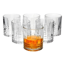Jogo Copos Vidro Baixo para Whisky Drinks Licor 6 Peças 340ml Luxo Decoração Mimo Style Original