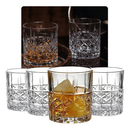 Jogo Copos Vidro Baixo para Whisky Drinks Licor 6 Peças 340ml Luxo Decoração Mimo Style Original