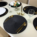 Kit 6 Peças Jogo Americano Redondo Sousplat (cores diferentes disponíveis)