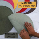 Kit 6 Peças Jogo Americano Redondo Sousplat Cozinha Jantar Descanso de Prato Sousplat Cozinha