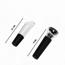 Kit Para Vinho Com Bico Aerador Tampa A Vácuo Cortador de Lacre Abridor